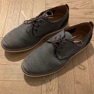 Seven91 Mens Grey canvas dress shoe size 9